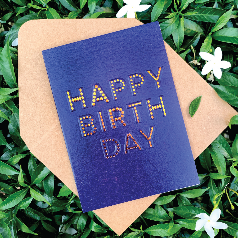 Happy Birthday Note Cards - Set of 4