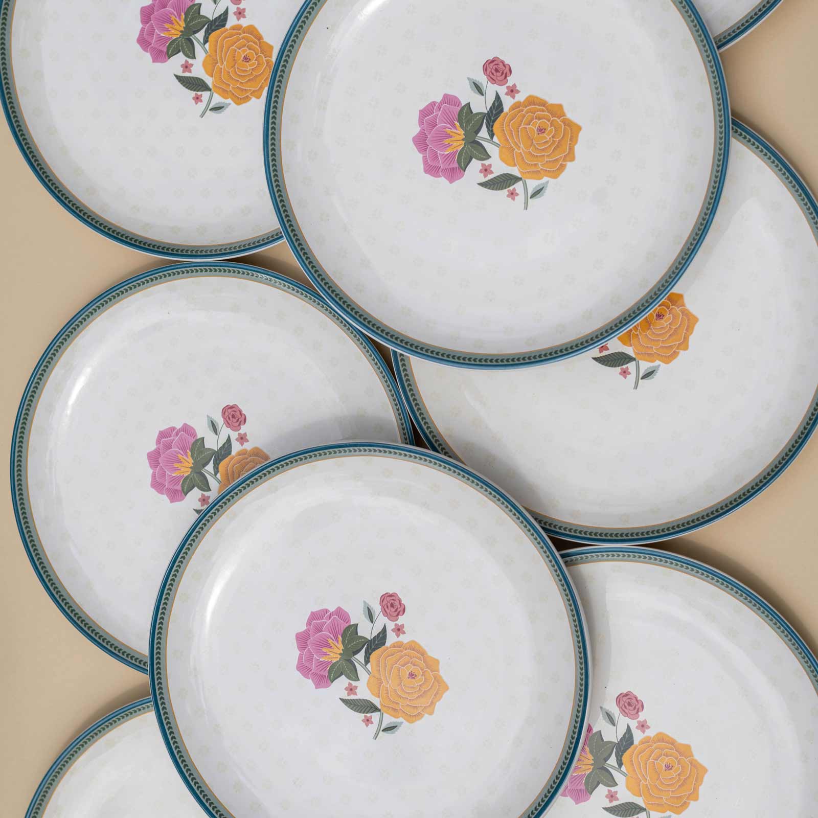 Vasant Dinner Plates : Set of 4