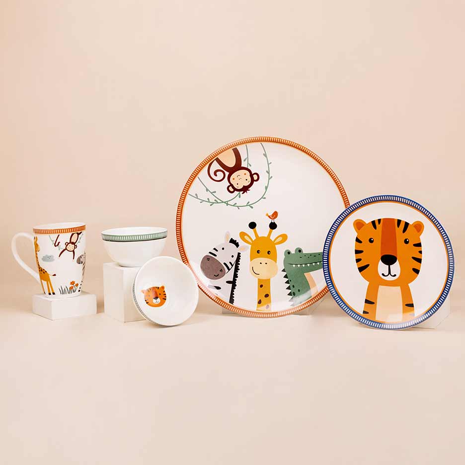 Safari Dinner Set for Children Studio13