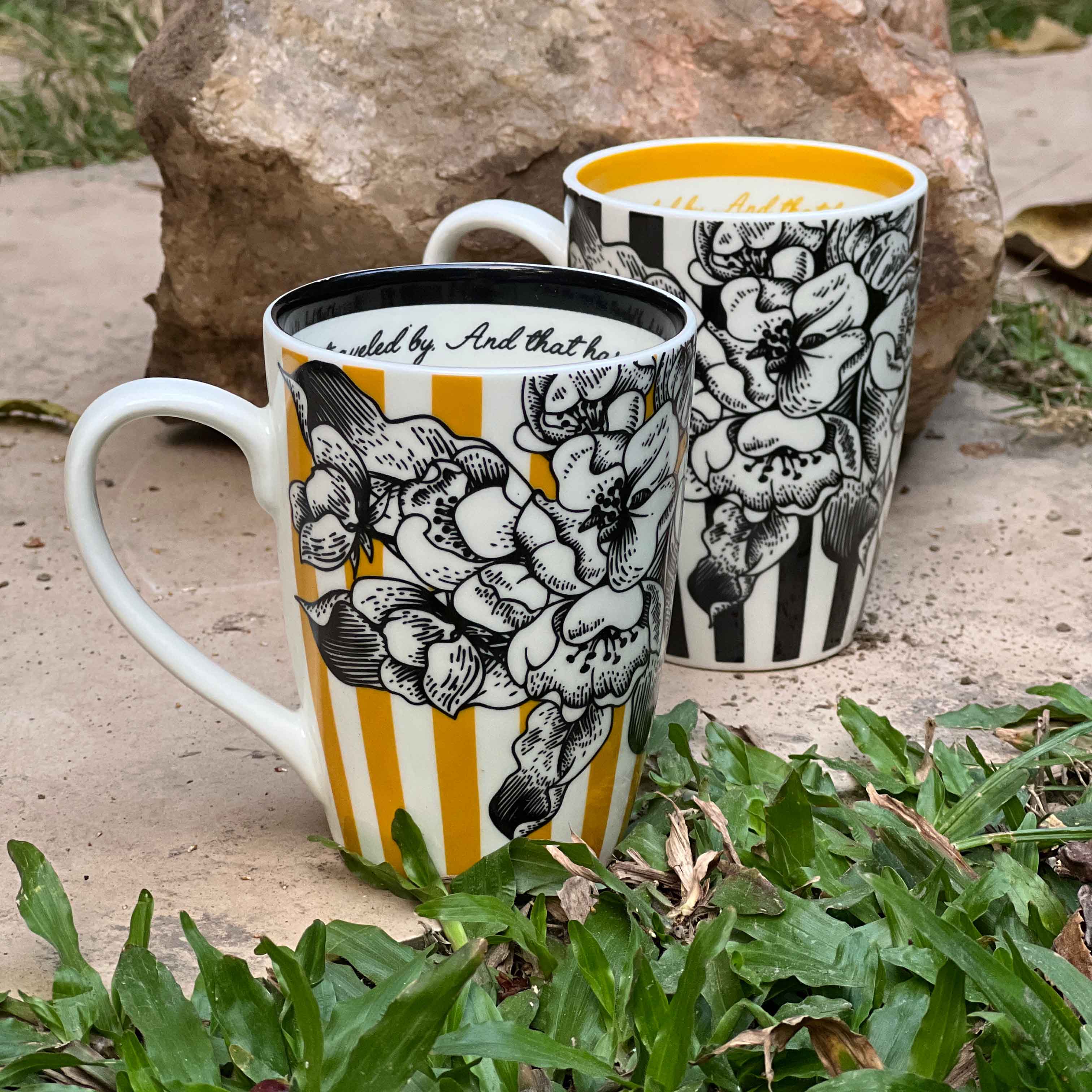 Pondicherry Coffee Mugs - Set of 2