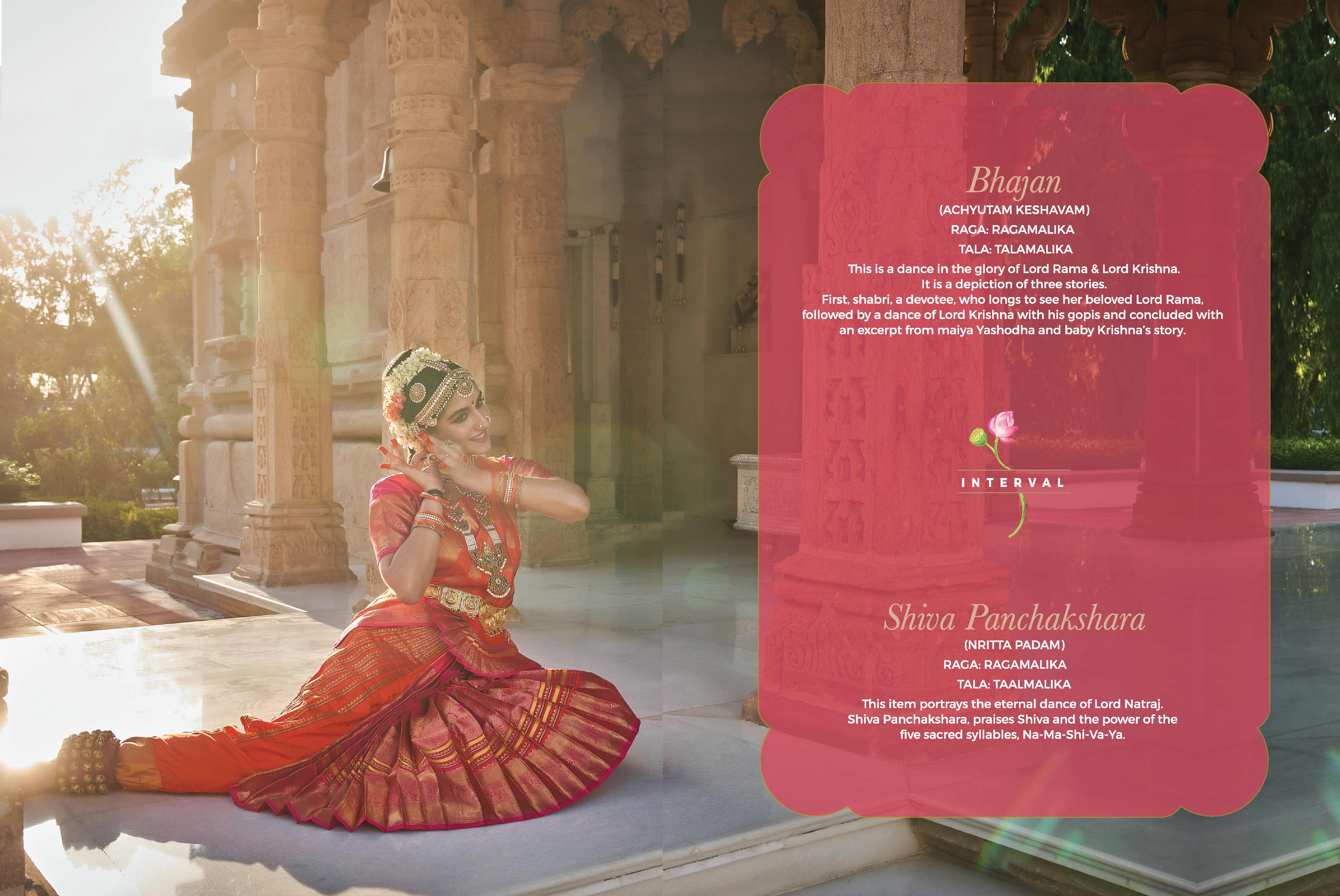 Brochure Design : Arangetram by Radhika Merchant