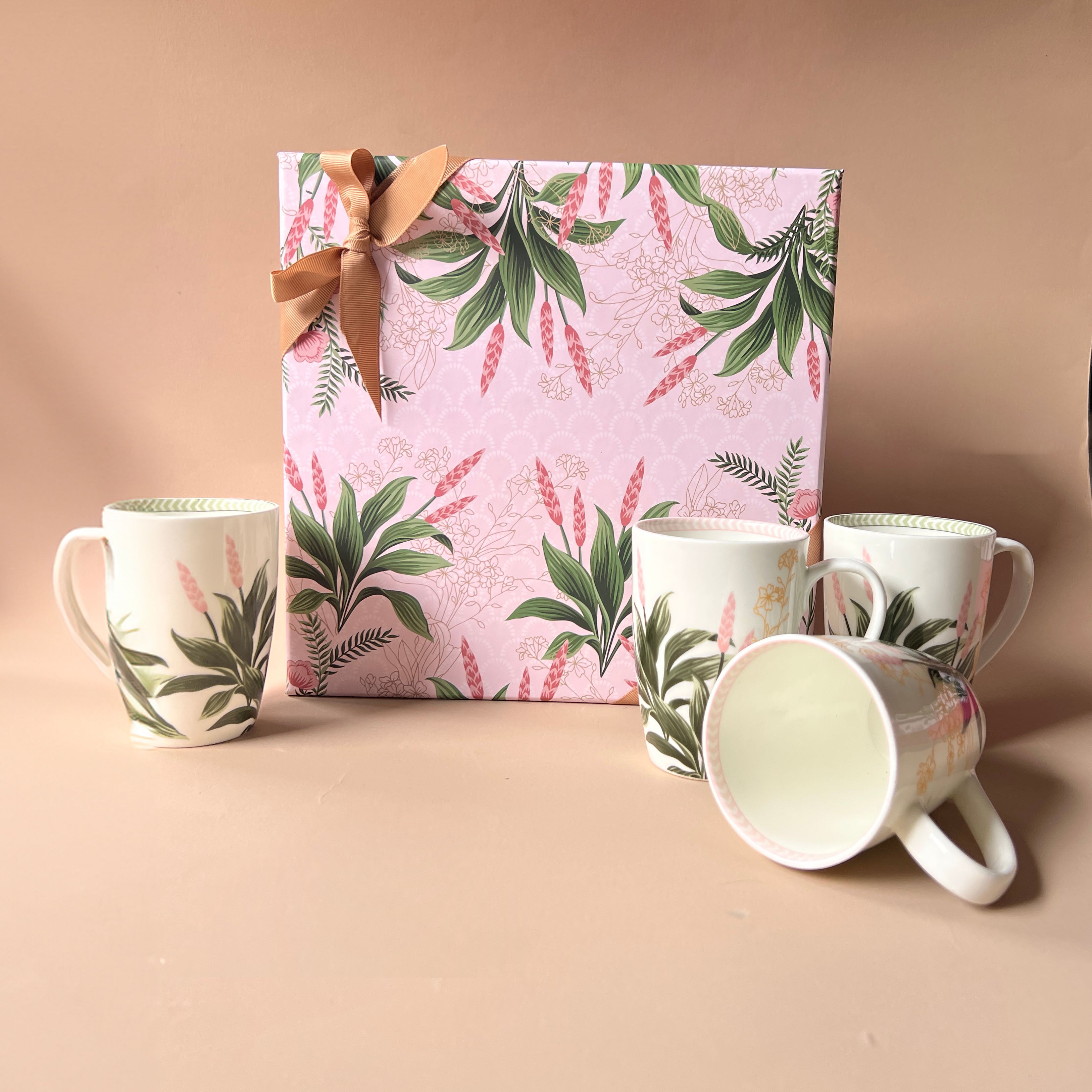 Vintage Garden Mugs Gift Box of 4