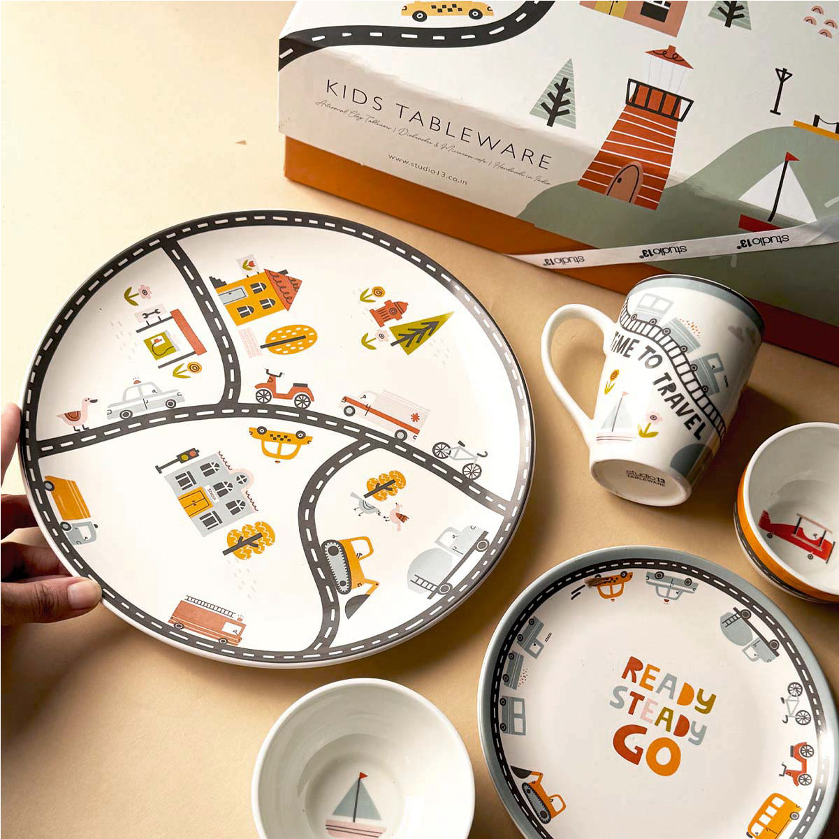 Time to Travel Children's Dinner Set